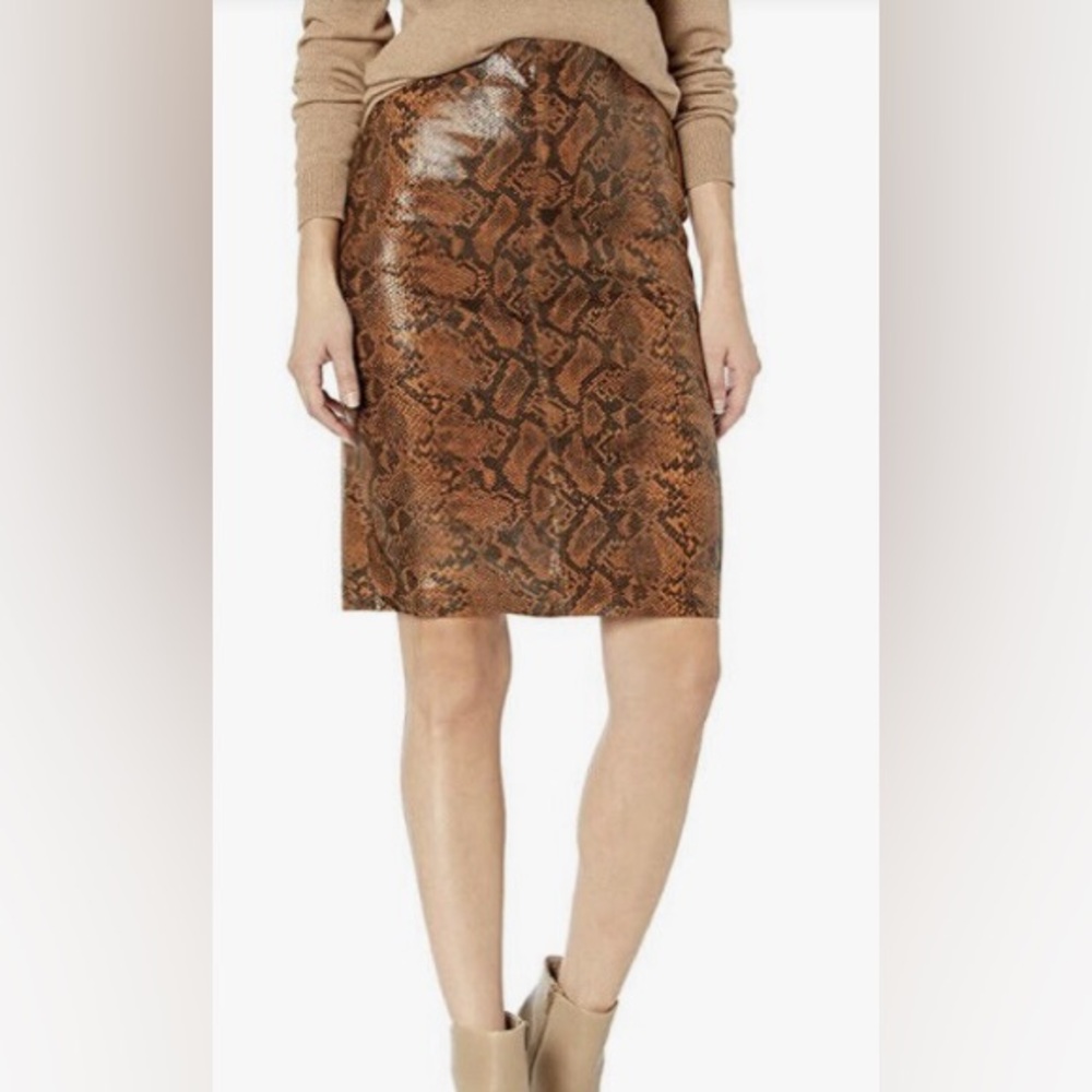 Blank NYC Faux Leather Snakeskin Skirt